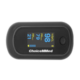 MD300 CN350R Fingertip Pulse Oximeter with Respiration Rate showing numeric display rotated towards patient