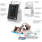 Optional MD2000C-V Vital Signs Monitor for Vet with Accessories for Pets