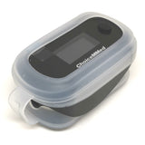 MD300 CN350R Fingertip Pulse Oximeter with Respiration Rate with clear silicon protective cover fitted