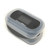MD300 CN350R Fingertip Pulse Oximeter with Respiration Rate with clear silicon protective cover fitted