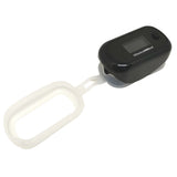 MD300 CN350R Fingertip Pulse Oximeter with Respiration Rate with clear silicon protective cover partly removed