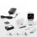 BCI SpectrO2 30 "COMBO" Package: Handheld Pulse Oximeter with optional charger base, power adapter, batteries and finger sensor