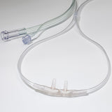 Divided Cannula for O2 delivery tubing and CO2 sampling line - male luer