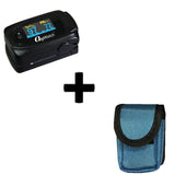 MD300 C63 ChoiceMMed "OxyWatch" Fingertip Waveform Pulse Oximeter with Blue Pouch