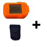 Aeon A310 Fingertip Pulse Oximeter with Orange Silicon Cover & Black Pouch