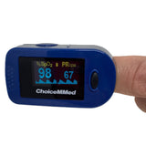 MD300 C2 Fingertip Pulse Oximeter With Waveform Display on a Finger