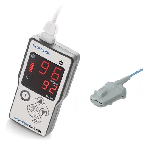 Smartsigns MiniPulse MP1 Handheld Pulse Oximeter with Adult Silicon Finger Sensor