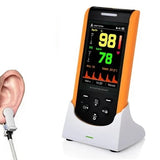 SP-20 RECHARGEABLE PULSE OXIMETER WITH EAR CLIP SENSOR ON EARLOBE