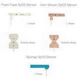 Types of Different APK Disposable Pulse Oximetry Sensors - L Shape and Butterfly Shape