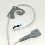 Nellcor Compatible Reusable Soft Sprung Ear Clip Pulse Oximetry Sensor