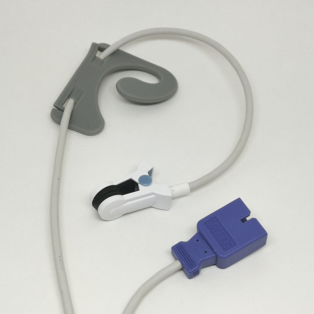 Reusable Ear Clip Oximetry Sensor (Solaris) with Silicon Hook - Choose ...