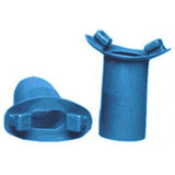 Vacumed Reusable Soft Blue Vinyl Mouthpiece