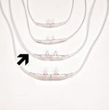 Divided Cannula for O2 delivery tubing and CO2 sampling line - male luer - Paediatric size