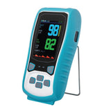 A360 Handheld Pulse Oximeter with Alarms and Blue Silicon Cover